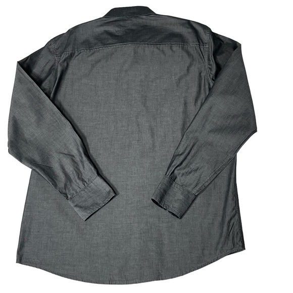 INC International Concepts Dark Grey Button Down Long Sleeve Men's Shirt Size L - Picture 11 of 16